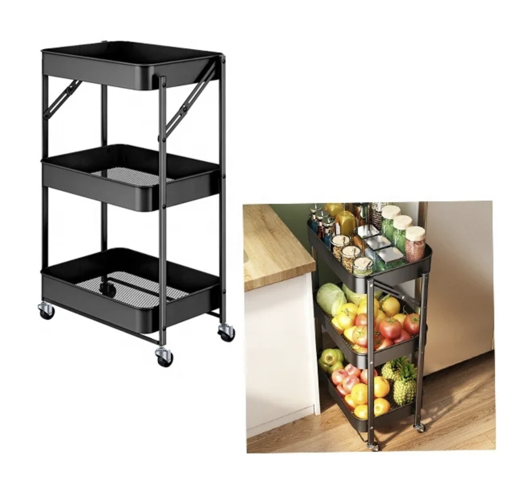 Rangement Étagère   pour vos légumes fruit et autres  3 niveaux pour embellir vos cuisine 