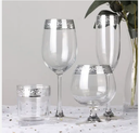 Verre à bords dorés verre  galvanisée givré or et argent tasse à bords dorés traçage de la bouche or