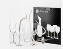 Verre à bords dorés verre  galvanisée givré or et argent tasse à bords dorés traçage de la bouche or
