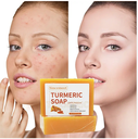 Savon Turmeric biologique pour le visage, Savon blanchissant pour la peau, Anti-acné, barre de Savon de bain Tumeric fait à la main, OEM