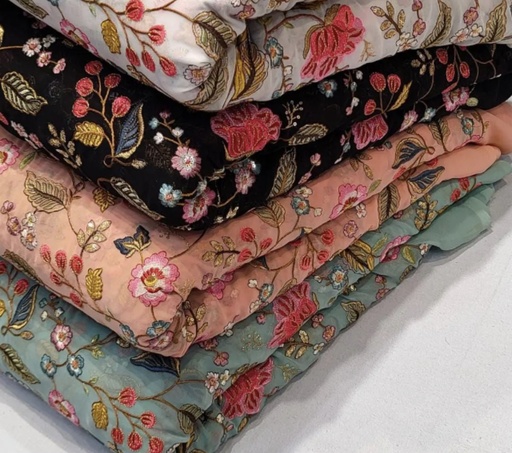 Tissus avec des design de fleur motif très colore