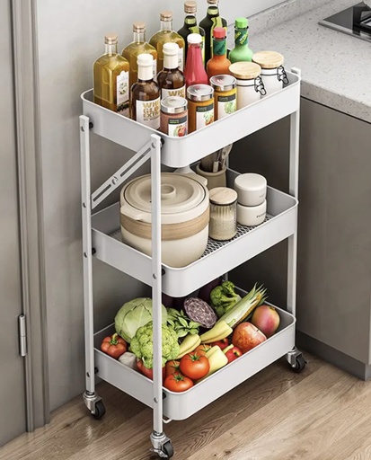 Rangement Étagère   pour vos légumes fruit et autres 3 niveaux pour embellir vos cuisine 